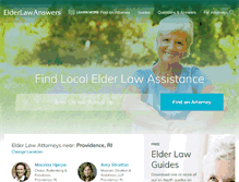 Tablet Screenshot of elderlawanswers.com